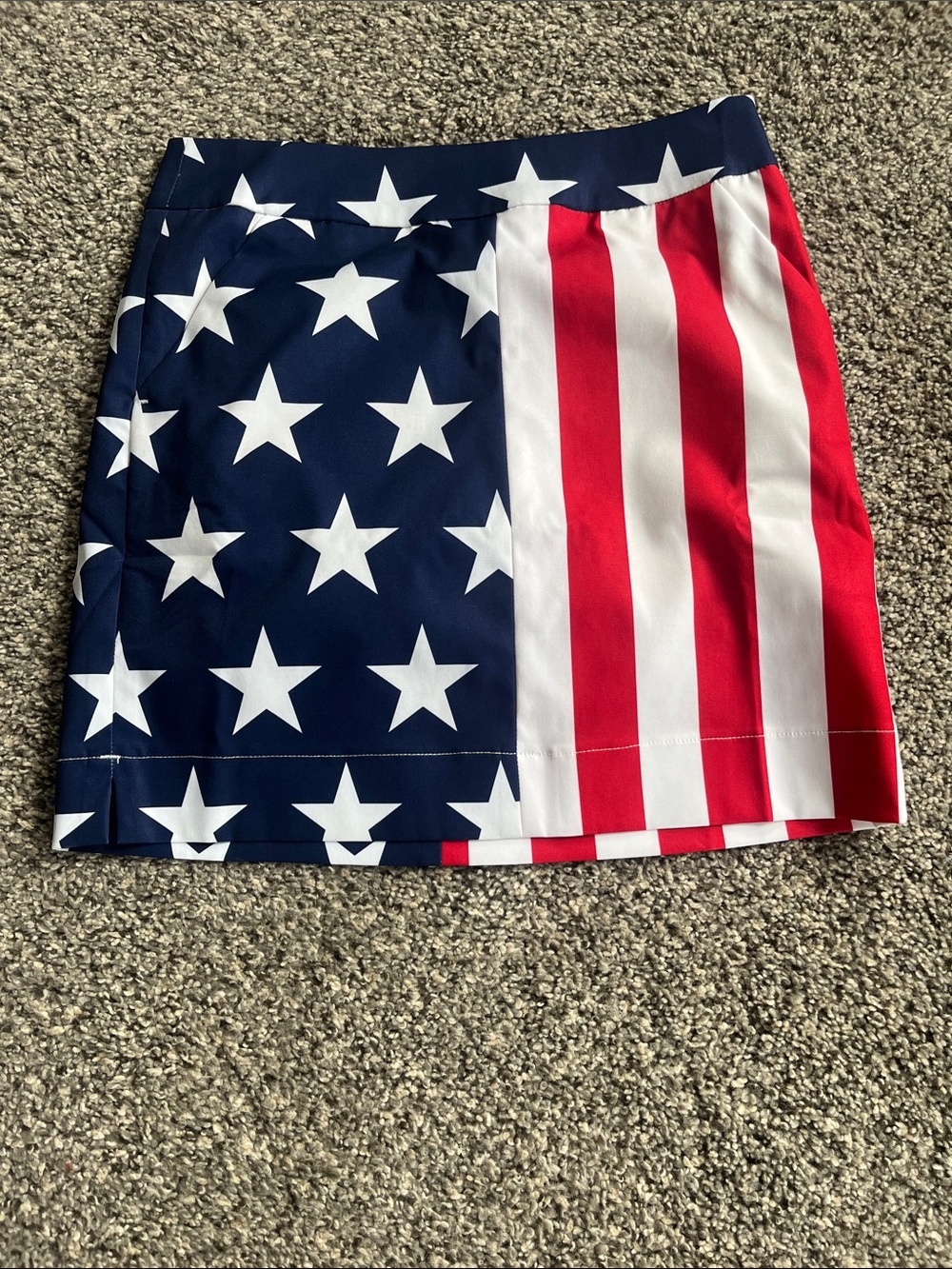 Loudmouth Patriotic Stars and Stripes Golf Skort Skirt NWT size 0